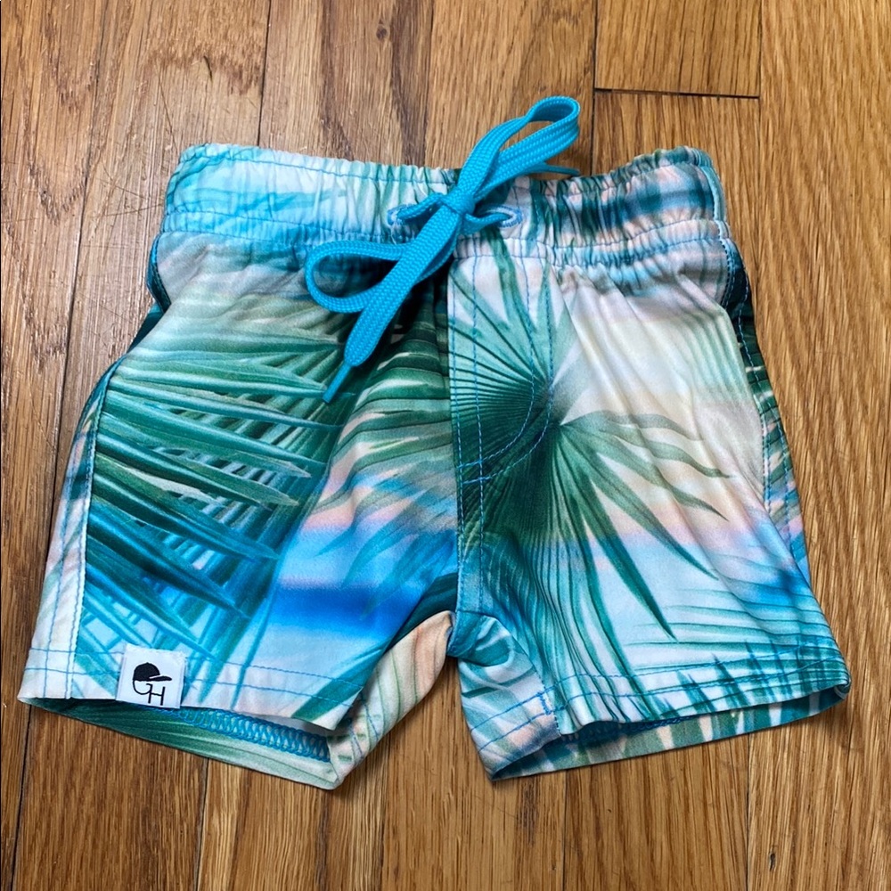George Hats Tropical Print Swim Shorts